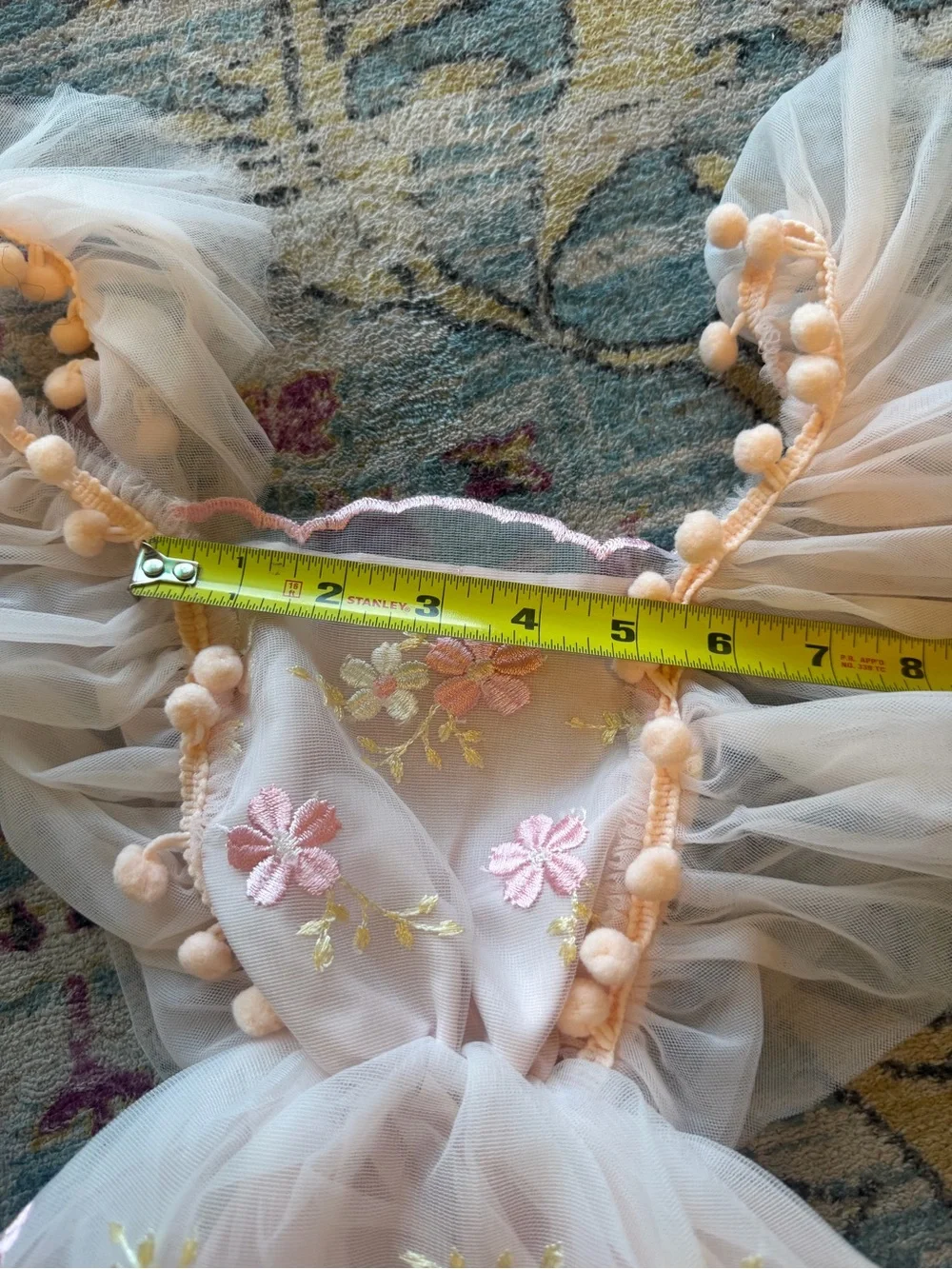 Baby Girls Pink Tulle Chiffon Dress Set Size 90 18-24M 2T Party Outfit NWOT